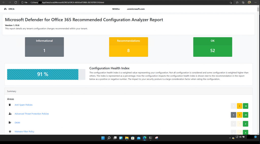 Microsoft Defender for Office 365 Recommended Configuration Analyzer ...